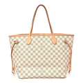 Damier Azur Neo Neverfull MM Rose Ballerine