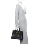 Epsom Birkin 30 Black