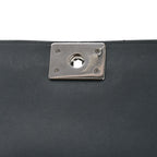Calfskin Chevron Quilted New Medium Boy Flap Dark Navy Blue