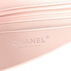 Lambskin Quilted Mini Rectangular Flap Light Purple