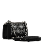 Wool Felt Embellished Small Boy Flap Black