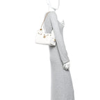 Caviar Quilted Mini Chanel 25 Handbag White