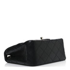 Lambskin Quilted Mini Square Flap Black