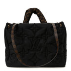 Econyl Monogram Pillow Giant Onthego MM  Black
