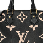 Empreinte Monogram Giant Speedy Bandouliere 25 Black Beige