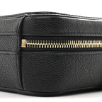 Caviar Quilted Small CC Filigree Vanity Case Black