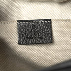 Pebbled Calfskin Small Soho Disco Bag Black