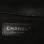 Caviar Quilted Medium Boy Flap Black