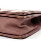 Crumpled Lambskin Medium Studded Boy Flap Pink