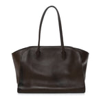 Polished Saddle Calfskin Marlo 14 Dark Brown
