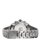 Stainless Steel Diamond Bezel Mother of Pearl 33mm Link Lady Quartz Watch CJF1314
