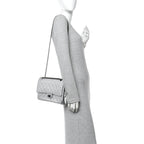 Metallic Lambskin Quilted 2.55 Reissue 226 Flap Silver