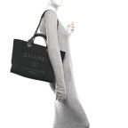 Mixed Fibers Small Deauville Tote Black