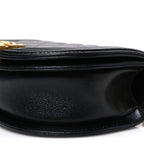 Caviar Quilted Small Boy Messenger Bag Black