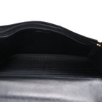 Lambskin Quilted Lion Motif Wallet On Chain WOC Black