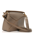 Soft Grained Calfskin Mini Puzzle Edge Bag Sand