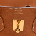 Taurillon Clemence Birkin 35 Gold