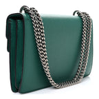 Dollar Calfskin Crystal Small Dionysus Shoulder Bag Emerald