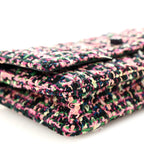 Tweed Quilted Reissue Wallet On Chain WOC Pink Multicolor