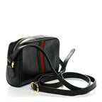 Calfskin Web Mini Ophidia Shoulder Bag Black