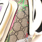 GG Supreme Monogram Flora Web Small Ophidia Day Backpack White