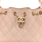 Caviar Quilted Mini Chanel 25 Handbag Light Pink