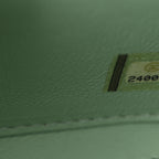 Caviar Quilted Medium CC Filigree Vanity Case Green