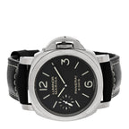 Stainless Steel Calfskin 44mm Luminor Marina Manual Winding Watch Black PAM00510