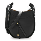 Calfskin Hammock Slice Bag Black