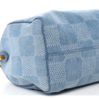 Damier Denim 3D Speedy Bandouliere 30 Denim Blue