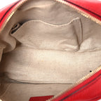 Pebbled Calfskin Small Soho Disco Bag Vibrant Red