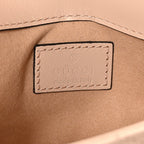 Calfskin Matelasse Super Mini GG Marmont Shoulder Bag Porcelain Rose