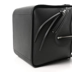 Soft Grained Calfskin Compact Hammock Shoulder Bag Black