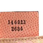 Metallic Monogram Lizard Jackie O Hobo Pink