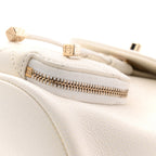 Caviar Quilted Mini Business Affinity Backpack White