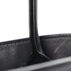 Polished Saddle Calfskin Soft Margaux 12 Black