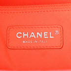 Mixed Fibers Calfskin Medium Deauville Tote Pink Orange