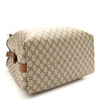GG Icon Monogram Padlock Shoulder Bag Beige Dark Brown