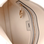 Ancora Calfskin Web Small Jackie Shoulder Bag Light Grey