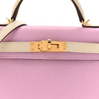 Epsom Horseshoe Mini Kelly Sellier 20 Mauve Sylvestre Craie