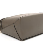 Soft Grained Small Puzzle Edge Bag Taupe