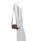 New Denim GG Monogram Dollar Calfskin Mini Ophidia Shoulder Bag Blue Tea Cuir Epilog