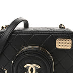Lambskin Quilted Coco Click Bag Black