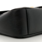 Calfskin Matelasse Small GG Marmont Shoulder Bag Black