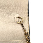 Calfskin Garden Dionysus Chain Wallet Off White