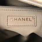 Suede Quilted Chanel 25 Bowling Bag Dark Grey