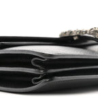 Pebbled Calfskin Small Dionysus Shoulder Bag Black