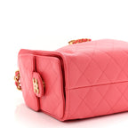 Caviar Quilted Mini Chanel 25 Handbag Coral