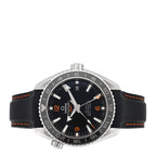 Stainless Steel Calfskin 43mm Seamaster Planet Ocean GMT Co-Axial Chronometer Automatic Watch Black 232.32.44.22.01.002