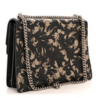 GG Supreme Monogram Arabesque Medium Dionysus Shoulder Bag Black